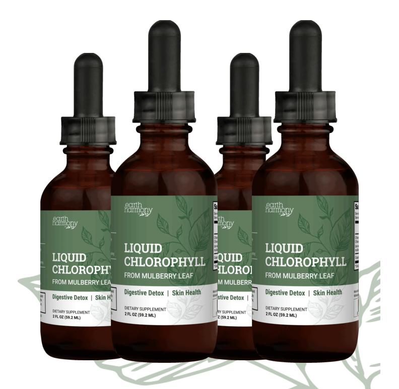 Earth Harmony Liquid Chlorophyll bottles