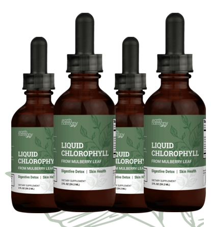 Earth Harmony Liquid Chlorophyll bottles