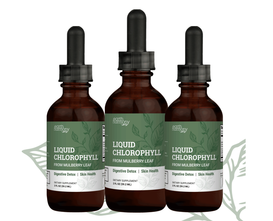 Earth Harmony Liquid Chlorophyll bottles